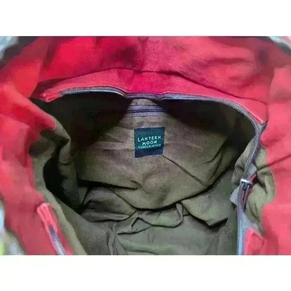 Lantern Moon Red Tote Bag floral hand crafted - Picture 6 of 15